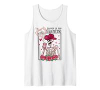 Coffee is My Valentine Squelette Cowboy Graphic Débardeur
