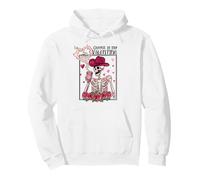 Coffee is My Valentine Squelette Cowboy Graphic Sweat à Capuche