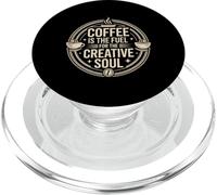 Coffee is The Fuel for The Creative Soul Caffeine Brew - PopSockets PopGrip pour MagSafe