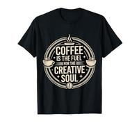 Coffee is The Fuel for The Creative Soul Caffeine Brew - T-Shirt