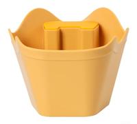 Coffee Knock Boîte à café multifonction avec support de tampage, récipient à déchets en ABS de 450 ml avec base réduction du bruit pour barista (jaune)