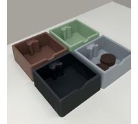 Coffee Knock Box Silicone Stable Trapezoid Design(Brown) | silicone, heat resistant, safe for daily pour espresso prep, long-lasting material