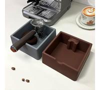 Coffee Knock Box Silicone Stable Trapezoid Design(Gray) | silicone, heat resistant, safe for daily pour espresso prep, long-lasting material