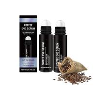 Coffee Lot de 2 rouleaux de sérum anti-âge pour les yeux 360 ° pour éliminer les poches, les cernes et les poches sous les yeux, réduire les rides, les ridules, éclaircir les yeux