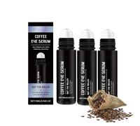 Coffee - Lot de 3 rouleaux de sérum anti-âge pour les yeux - 360 ° - Enlève les poches, les cernes et les poches sous les yeux - Réduit les rides, les ridules - Éclaircissement des