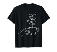 Coffee Lover Creative Language Coffee Art T-Shirt