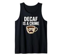 Coffee Lover Decaf is A Crime Funny Caffeine Addict Débardeur