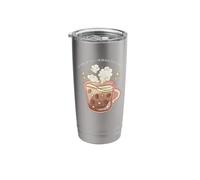 Coffee Lover Morning Magic Cute Kawaii Stars Gobelet isotherme en acier inoxydable double paroi