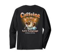 Coffee Lovers Caffeine My Love Language Bootleg Java Manche Longue