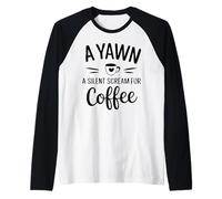 Coffee Lover's Energy Boost Un cri pour Le café Manche Raglan