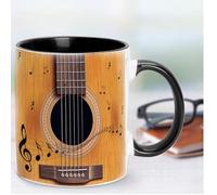 Coffee Mag avec le thème de la musique, Musical Coffee Mag -Guitar Cup Travel Tug | Music Café Mug Café Mug Guitar Guitar Piano Violin 350ml Caxe Cup Desk Decor