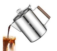 Coffee Maker, Stainless Steel Coffee Pot de camping - Machine portative vintage acier inoxydable pour activités commerciales et extérieures