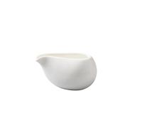 Coffee Milk Pitcher Paquet de 2 saucières en porcelaine, petit récipient à crème en céramique de 70 ml avec bec verseur, ensemble de pichet à lait et Sauce au café