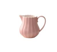 Coffee Milk Pitcher Pichet à café et lait en céramique, Pot à sauce 250 ml, saucière avec poignée(White)