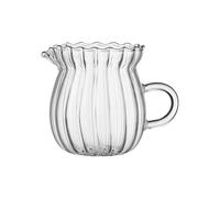 Coffee Milk Pitcher Pichet à café et lait en verre résistant à la chaleur de 370 ml, Pot à Sauce domestique, saucière avec poignée