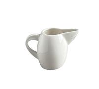 Coffee Milk Pitcher Pichet à lait à bec pointu blanc de 200 ML, saucière en céramique avec poignée