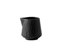 Coffee Milk Pitcher Pichet à lait en céramique avec bouche pointue, Pot à sauce polyvalent, bateau à sauce, 2 paquets(Black,Large)
