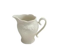 Coffee Milk Pitcher Récipient à café et lait de 200 ML avec poignée, saucière Vintage en relief for Sauces, pichet à crème en céramique for salade