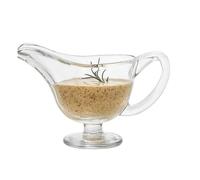 Coffee Milk Pitcher Saucière en verre - 300 ml avec poignée, pichet à crème for repas, sauces, vinaigrette
