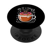 Coffee Miniature Pinscher Donut PopSockets PopGrip Adhésif