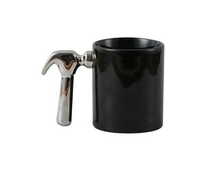 Coffee Mug - 350ml Hammer Handle Ceramic Funny Drinkware | Coffee Cup | For Birthday Christmas Thanksgiving Husband Dad Home Kitchen Office Bar | Creative Novelty Gift For Men Fathers Craft Enthusiast
