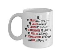 Coffee Mug for Best Gifts Be As Brave As Prentiss Coffee Mug Cup (White) Criminal Minds Tv Show Spencer Reid Gifts Decor Shirt Accessories Merchandise Decal