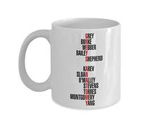 Coffee Mug for Best Gifts Grey's Anatomy Characters Coffee Mug Cup - Yang Karev Greys Anatomy Gift Merchandise Accessories Sticker Pin Shirt