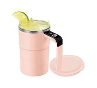 Coffee Mug - Self Stirring Cup | 380ml Automatic Mixing Novelty | Magnetic Self Stirring Cup with Lid for Women Men Cocoa Honey Home Kitchen Bar | Magnetic Coffee Mug with Temperature Display