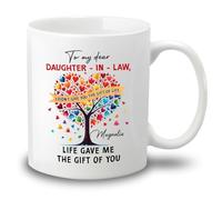 Coffee Mugs À Ma Chère Belle-Fille Tasse Aquarelle Tasses En Porcelaine Pour Homme Anniversaire 330Ml