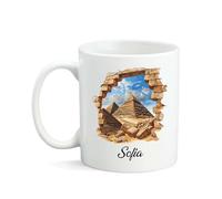 Coffee Mugs Amusants Tasse Style Unique La Grande Pyramide De Gizeh Thème Des Pyramides Drôle Tasses À Thé Pour Femme Décorer Maman 330Ml
