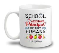 Coffee Mugs Directrice Adjointe De L'École Tiny Humans Tasse À Café En Porcelaine Humour Tasses En Porcelaine Pour Fête Des Pères Homme 330Ml