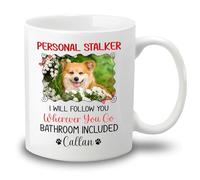 Coffee Mugs Harceleur Personnel Je Te Suivrai Tasse À Café En Porcelaine Avec Poignée Tasses En Porcelaine Pour Maman Décorer 330Ml