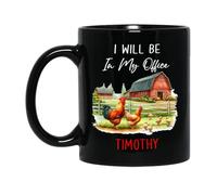 Coffee Mugs Je Serai Dans Mon Bureau Tasse Céramique Amusants Tasses En Porcelaine Pour Femme Anniversaire 330Ml
