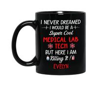 Coffee Mugs Je Voudrais Être Technicien De Laboratoire Médical Tasse Céramique Amusants Tasses À Café Pour Femme Amies 330Ml