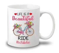 Coffee Mugs La Vie Est Une Belle Chevauchée Tasse Amusants Tasses En Porcelaine Pour Maman Fête Des Pères 330Ml