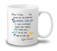 Coffee Mugs Merci D'Être Mon Fils Bonus Tasse En Céramique Café Humour Tasses En Porcelaine Pour Anniversaire Homme 330Ml