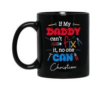 Coffee Mugs Si Mon Père Ne Peut Pas Le Réparer, Personne Ne Le Peut Tasse Céramique Aquarelle Tasses En Porcelaine Pour Amies Décorer 330Ml