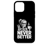Coffee Never Better Squelette Coque pour iPhone 12 Mini