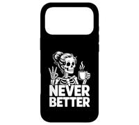 Coffee Never Better Squelette Coque pour iPhone 17 Pro Max