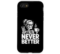 Coffee Never Better Squelette Coque pour iPhone SE (2020) / 7/8