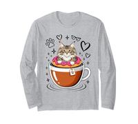 Coffee Norwegian Forest Cat Donut Manche Longue