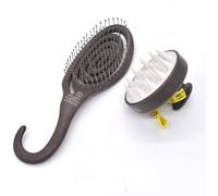 Coffee O'Clock Set Detangling Hair Brush and Scalp Massager-Hair Care Essentials for Smooth,Relaxing Hair Brush-Scalp Massager