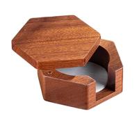 Coffee Paper Holder, Wooden Espresso Filter, 51 mm 53 mm 58 mm Compatible Storage Rack Stand Organizer, for Cafe Kitchen Restaurant Bar Home Coffee Brewing Display Organizer Tool 4,72 x 4,72 x 1,77