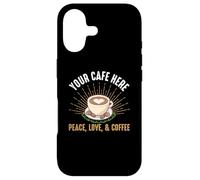 Coffee Peace Love Baristas Caffeine Coffee Lover Coque pour iPhone 17