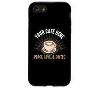 Coffee Peace Love Baristas Caffeine Coffee Lover Coque pour iPhone SE (2020) / 7/8
