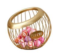 Coffee Pod Organizer - Iron, Coffee Pod Holder Stylish & Durable | Multi-Functional Kitchen Storage Basket,Còffee Organizer For Kitchen, Office, Living Room, Tea Bags, Fruit, Countertop Decor