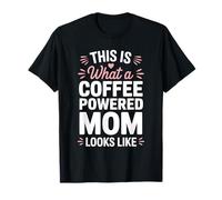 Coffee Powered Mom Cute Tired Mothers Day Heart Toddler Baby T-Shirt