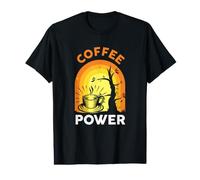 Coffee Powers Funny Cafeine Baristas Coffee Lover Halloween T-Shirt Graphique avec Valeur