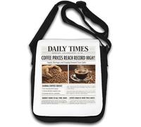 Coffee Prices Reach Record High Levels Sac à bandoulière Blanc