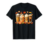 Coffee Pumpkin Latte Spice Coffee Love Fall Season Halloween T-Shirt